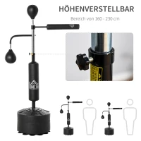 HOMCOM boksstandaard bokstrainer(m-5)