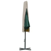 Outsunny Beschermhoes voor zonnescherm weerbestendig winddicht Ø57 x 160 cm khaki(m-6)