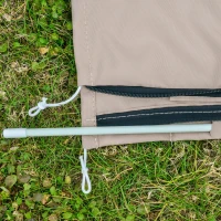 Outsunny Beschermhoes voor zonnescherm weerbestendig winddicht Ø57 x 160 cm khaki(m-9)