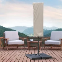 Outsunny Beschermhoes voor zonnescherm weerbestendig winddicht Ø57 x 160 cm khaki(m-2)