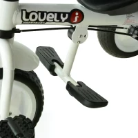 HOMCOM 4 in 1 Tricycle for Kids Toddler Trike with Parent Handle Adjustable Handle Canopy(m-13)