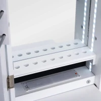 HOMCOM Sieradenkast led-verlichting spiegelkast spiegel binnenkant kledingspiegel(m-10)