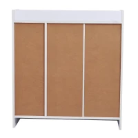 HOMCOM Dressoir sideboard wit hout schoenenkast schoenenrek plank universele kast plank(m-6)