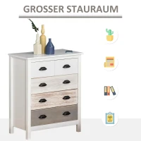 HOMCOM ladekast zijkast(m-6)