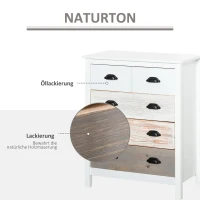 HOMCOM ladekast zijkast(m-8)