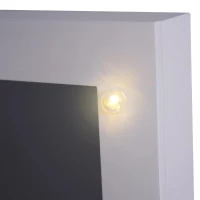 HOMCOM sieradenkast spiegel LED-verlichting spiegelkast verstelbare spiegel(m-8)