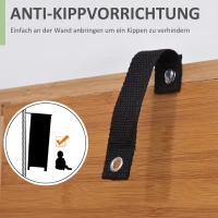 HOMCOM badkamerkast met open plank,(m-6)