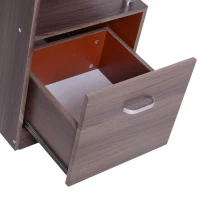 HOMCOM Computertafel bureau kantoortafel PC-tafel werktafel hout bruin(m-5)