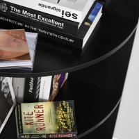 HOMCOM vrijstaande stelling hoekkast boekenkast opbergkast badkamerstelling decoratieve stelling houten stelling 4 vakken(m-9)