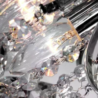 HOMCOM Dining Room Ceiling Lights, Modern K9 Crystal Chandelier(m-10)
