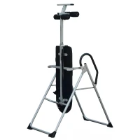 HOMCOM Foldable Gravity Inversion Table AB Exercise Bench Back Therapy Home Fitness Bench, Multi(m-6)