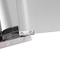 HOMCOM Medicijnkastje 3 vakken medicijnkastje medicijnkastje huisapotheek rvs(m-10)