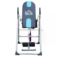 HOMCOM Foldable Gravity Inversion Table AB Exercise Bench Back Therapy Home Fitness Bench, Multi(m-9)