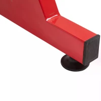 HOMCOM Gaming Computer Desk, Steel Frame w/ Cup Headphone Holder Adjustable Feet Cable Organiser Home Office Red(m-11)