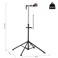 HOMCOM fietsstandaard 4-poot zwart | AOSOM.nl(m-3)