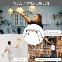 Homcom werkplatform aluminium opstap | Aosom.de(m-4)