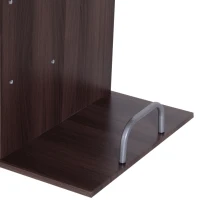 HOMCOM Computertafel bureau kantoortafel PC-tafel werktafel hout bruin(m-9)