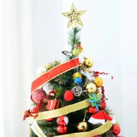 HOMCOM® kerstboom | dennenboom | LED | Ø 112 x 180 h | groen | Aosom.de(m-6)