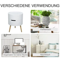 HOMCOM badkamermeubel met in hoogte verstelbare plank badkamermeubel met jalouziedeur hoge badkamerkast MDF spaanplaat wit 34 x 20 x 165 cm(m-7)