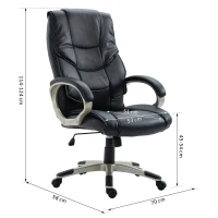 HOMCOM Bureaustoel directiestoel kantoorstoel draaistoel stoel fauteuil kantoor(m-3)