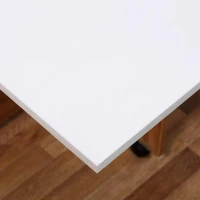 HOMCOM klaptafel mobiele tafel met wielen bureau bijzettafel Bureau(m-8)