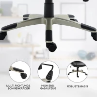 HOMCOM Bureaustoel directiestoel kantoorstoel draaistoel stoel fauteuil kantoor(m-6)