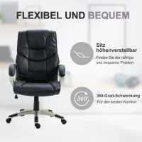 HOMCOM Bureaustoel directiestoel kantoorstoel draaistoel stoel fauteuil kantoor(m-5)