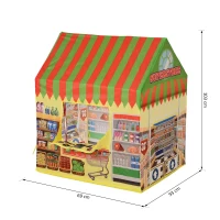 HOMCOM kinderspeeltent speeltent supermarktdeur en verkoopvenster 3 jaar(m-3)