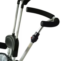 HOMCOM 4 in 1 Tricycle for Kids Toddler Trike with Parent Handle Adjustable Handle Canopy(m-12)