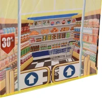 HOMCOM kinderspeeltent speeltent supermarktdeur en verkoopvenster 3 jaar(m-8)