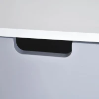 HOMCOM Nachttafeltje modern design nachtkastje met 1 plank wit(m-6)
