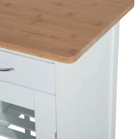 HOMCOM keukenwagen serveerwagen keukenplank(m-7)