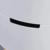 HOMCOM badkamermeubel met in hoogte verstelbare plank badkamermeubel met jalouziedeur hoge badkamerkast MDF spaanplaat wit 34 x 20 x 165 cm(m-11)