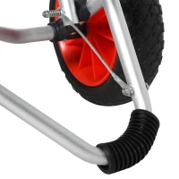 Kajaktrailer aluminium boottrailer inklapbaar ruimtebesparend PU-banden zilver 75 kg(m-9)