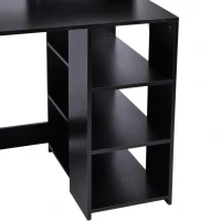 HOMCOM Bureautafel met tafelblad voor printer schuiflade MDF metaal(m-8)