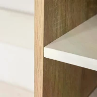 HOMCOM Computer Desk Office Writing Desk w/ 3-Tier Display Shelf Storage - Wood effect(m-7)