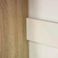 HOMCOM Computer Desk Office Writing Desk w/ 3-Tier Display Shelf Storage - Wood effect(m-8)