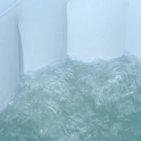 Outsunny whirlpool voor 2-4 personen opblaasbaar verwarming bubbels spa 910 l met afdekking(m-8)