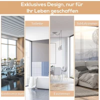 Verticale luifel aluminium balkonluifel met handslinger crèmewit 160 x 250 cm(m-7)