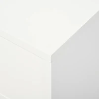 HOMCOM TV-meubel tv-lowboard MDF rubberhouten poten voor tv's tot 55" kantoor wit(m-5)