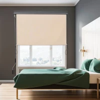 Verticale luifel aluminium balkonluifel met handslinger crèmewit 120 x 200 cm(m-2)