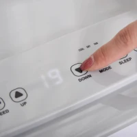 HOMCOM Mobiele airconditioner 4 standen airconditioner met afstandsbediening 24-uurs timer ABS(m-11)