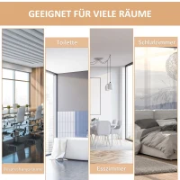 Outsunny Zijmarkise, Balkonzonwering, weerbestendig, veerrolmechanisme, 200 cm x 140 cm, Crèmewit(m-7)