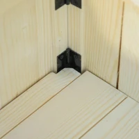 plantenbak groentebed vurenhout tuin terras balkon, natuurlijk(m-10)