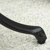 zitgroep 3-delige eetgroep tuinmeubelset 1 tafel + 2 stoelen aluminium zwart(m-11)