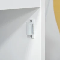 HOMCOM Kapstok kledingrek gang woonkamer 4 planken wit(m-7)