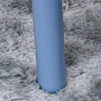 HOMCOM 3-delige kinderzitgroep met kindertafel kinderstoel kindermeubel blauw + wit(m-11)