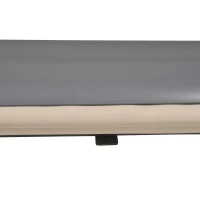 Verticale luifel aluminium balkonluifel met handslinger crèmewit 160 x 250 cm(m-10)