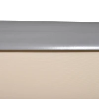 Verticale luifel aluminium balkonluifel met handslinger crèmewit 120 x 200 cm(m-11)