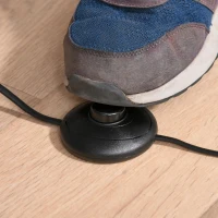 HOMCOM staande lamp industriële stijl vloerlamp voet E27 zwart staal marmer(m-8)